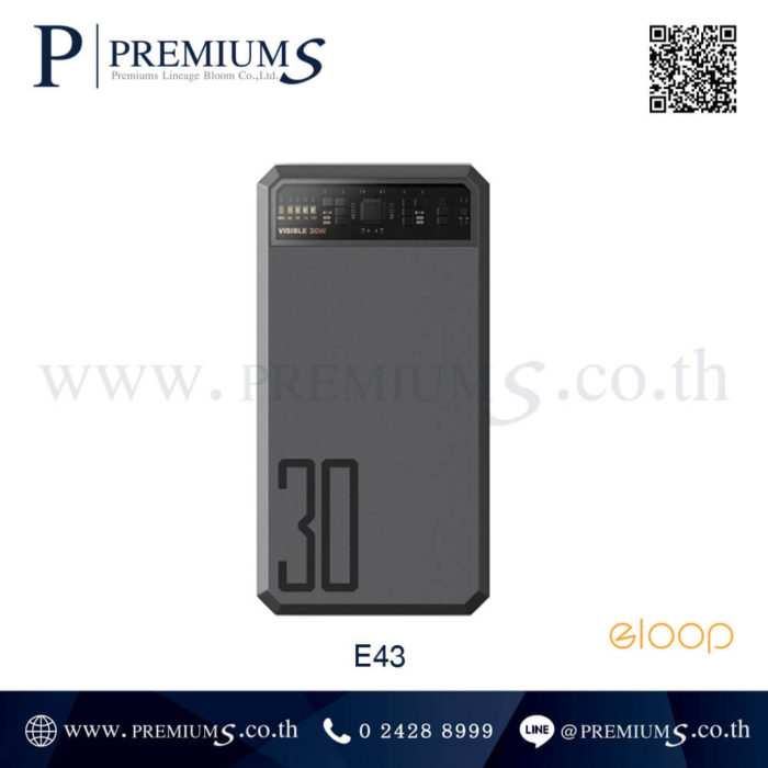 Powerbank Eloop E43 สีดำ